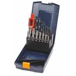 Garant Through hole taps, short + tapping drills + tap wrench, for metric threads: M3-12