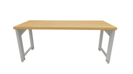 Basic workbench, height 850 mm, Beech Strips worktop, Worktop length: 2000mm