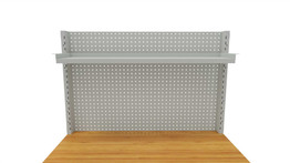 Garant Gridline Perforated panel with shelf