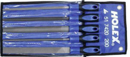 Holex Set of Files with Ergonomic File Handle 5 Pieces Cut 2 Holex 517420