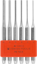 PB Swiss Tools 755.B Chrome-Plated 5 Piece Punch Tool Set