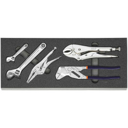 Garant Pliers Wrench in Rigid Foam Inlay, 5 Pieces