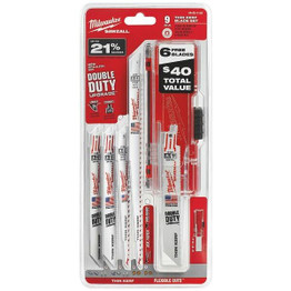 Milwaukee Tools 9 piece SAWZALL Blade Set Milwaukee Tools in packaging