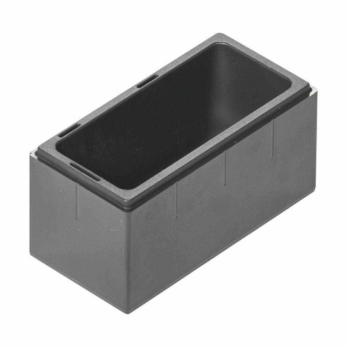 Single GARANT GridLine easyPick small parts storage bin shown from above, grid-sized for tool cabinet drawers