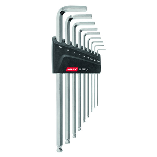 HOLEX Hexagon key L-wrench set nickel-plated