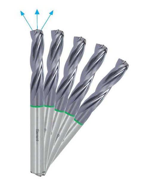 Image of the Garant Master Steel FEED Solid Carbide Drill, 4XD - 5 Pac