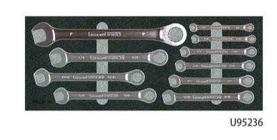 10 Piece Ratchet Ring Wrench Set Garant