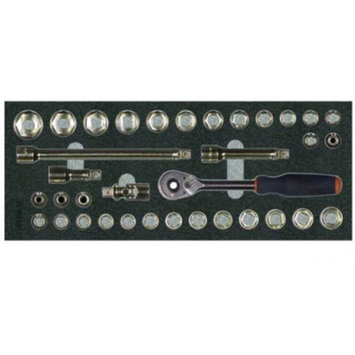 35 Piece Garant 1/2 Drive 6 Point Inch/Metric Socket Set Garant U95376 35