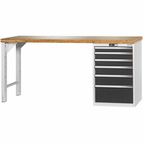 Garant Vario Basic Workbench and Drawer Casing with Bamboo Top Garant Gridline R-922771 2000/6 Garant Vario Basic Workbench and Drawer Casing with Bamboo Top Garant Gridline R-922771 2000/6