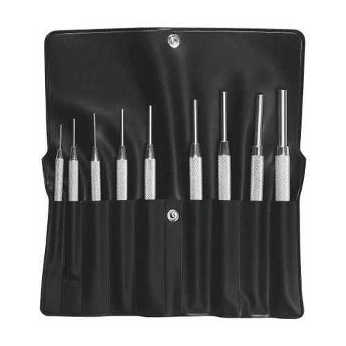 Holex Pin Punch Set with Guide Sleeves and Wallet