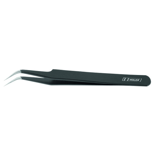 HOLEX Tweezers, shouldered / sickle shaped pointed, 120 mm, Form 7