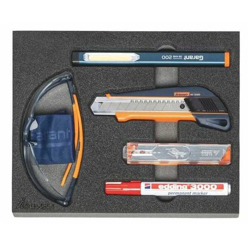 Workshop Accessories Set in Rigid Foam Inlay, 5 Piece