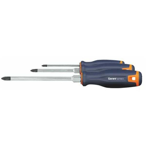 Garant Screwdriver set for Phillips Head, with 2-component Haptoprene handle 3 pieces 4067263013600