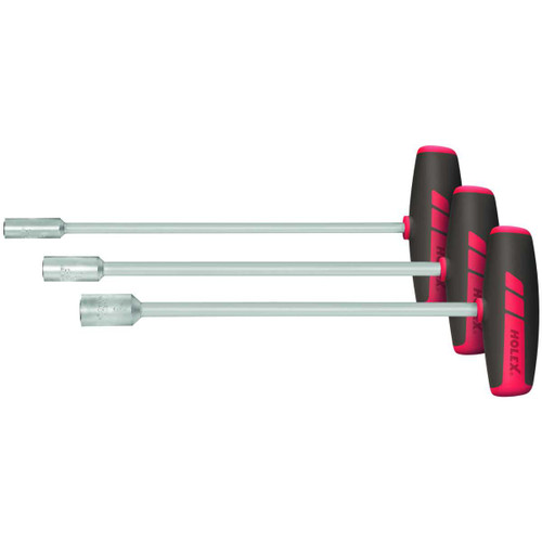 HOLEX Nut spinner set with T-handle, blade length 230 mm