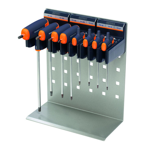 GARANT Screwdriver set for Torx, with Haptoprene T-handle, in a GARANT easyFix sheet metal stand 8 pieces