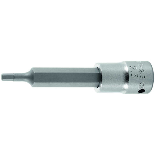 HOLEX Hexagon bit socket, 1/4 inch long