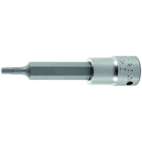 HOLEX Hexagon bit socket, 1/4 inch long