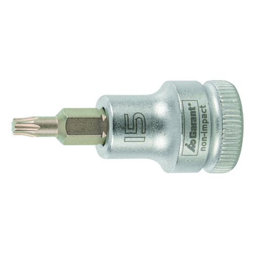 GARANT Bit socket, for Torx, 3/8 inch short