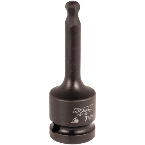 HOLEX IMPACT hexagon screwdriver bit, 1/2 inch with ball point