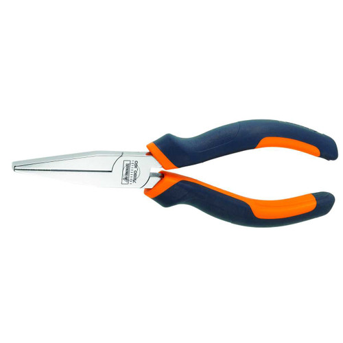GARANT Long flat nosed pliers, chrome-plated, with grips
