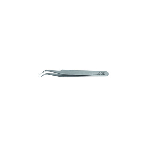 HOLEX Tweezers shouldered / sickle shaped pointed, short angled, 120 mm, Form 7b