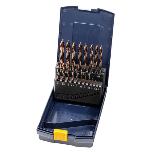 GARANT Jobber drill set HSS with stepped tip No. 114004 with case, uncoated