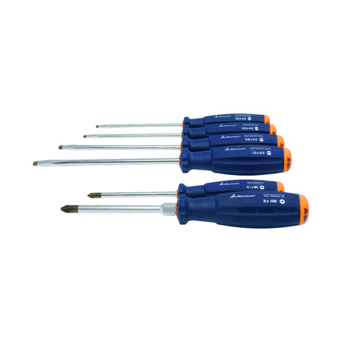 GARANT Workshop screwdriver set, 6 pieces for slot-head and Pozidriv