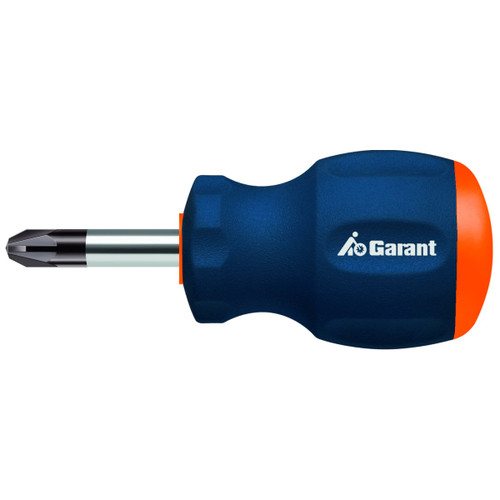 GARANT Screwdriver for Pozidriv, short, with 2-component Haptoprene handle