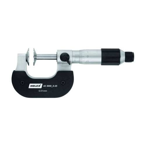 HOLEX External micrometer with disc anvils