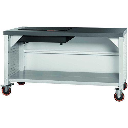 GARANT GridLine Vario workbench with dark grey Eluplan worktop mobile with granite surface plate