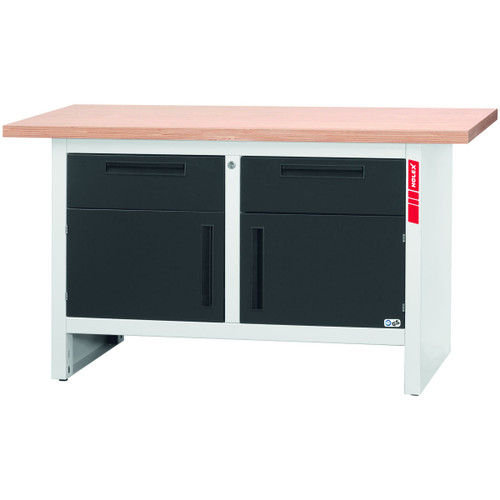 HOLEX Workbench with 2 drawers and 2 swing doors
