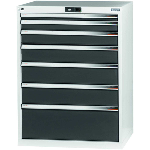 GARANT GridLine 7S tool cabinet complete with 7 drawers, 26x24G