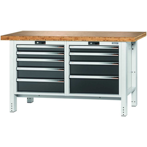 GARANT GridLine Workbench, 9 drawers, Bamboo worktop, 20x20G