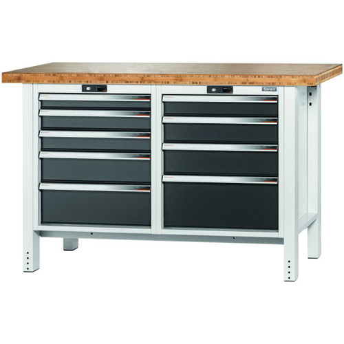 GARANT GridLine Workbench, 9 drawers, Bamboo worktop, 20x20G
