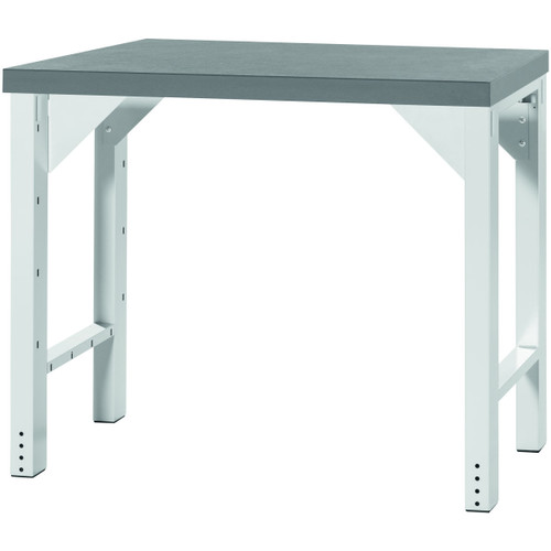 GARANT GridLine Vario Basic workbench, height 850 mm, Eluplan worktop, dark