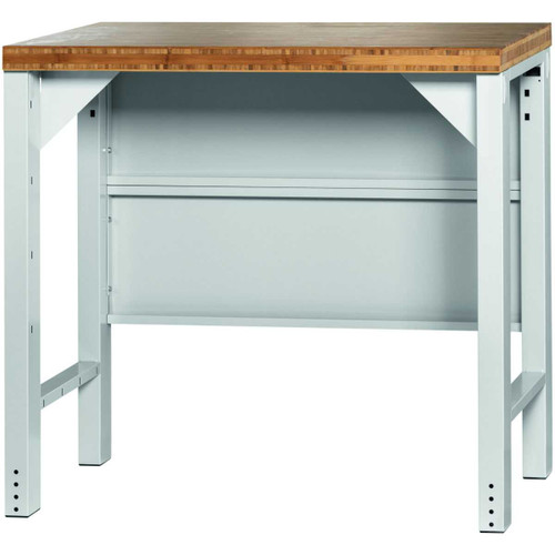 GARANT GridLine Vario Basic workbench with rear panel, height 950 mm, Bamboo worktop