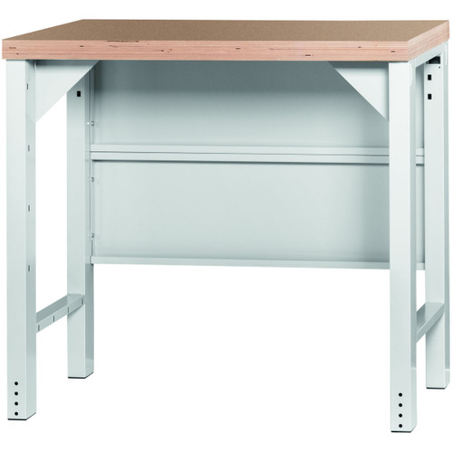 GARANT GridLine Vario Basic workbench with rear panel, height 950 mm, Beech marine ply worktop