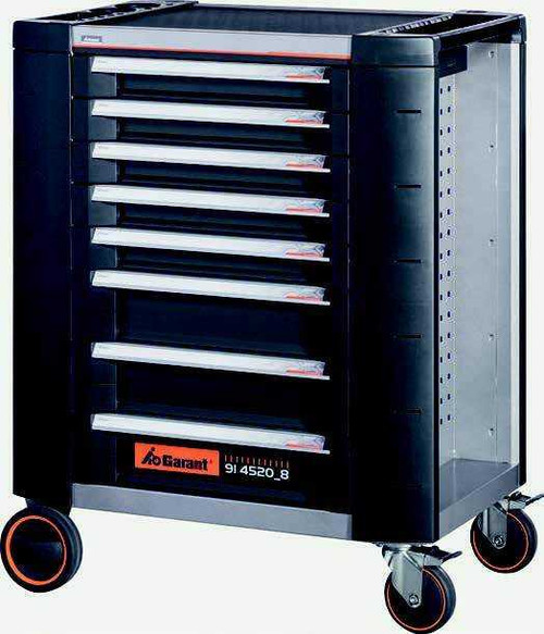 Garant/Holex Tool Set in Garant Gridline Roller Cabinet, 215 pieces