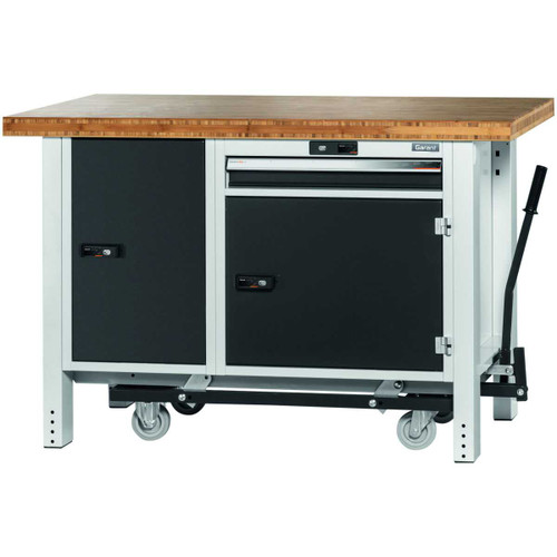 GARANT GridLine Workbench with undercarriage, without height adjuster and vice, with bamboo worktop, 20x20G