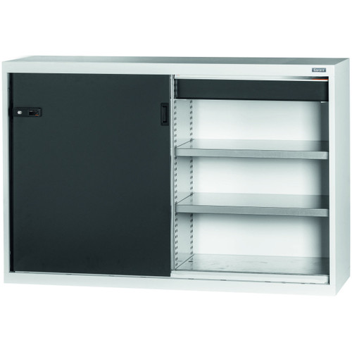 GARANT GridLine Base cabinet with drawer, Plain sheet metal sliding doors, 26x14G