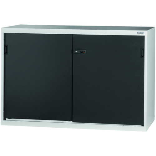 GARANT GridLine Large-capacity base cabinet with Plain sheet metal sliding doors