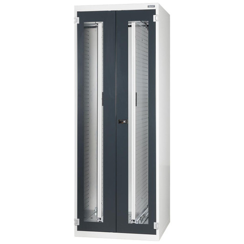 GARANT GridLine Perforated panel upright cabinet width 30G with Viewing window swing doors