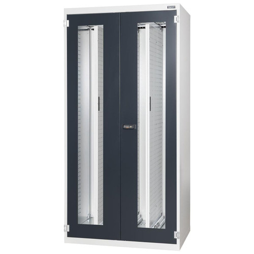 GARANT GridLine Perforated panel upright cabinet width 40G with Viewing window swing doors