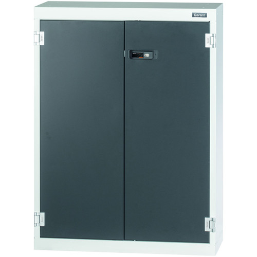 GARANT Shelving cabinet with plain sheet metal swing doors