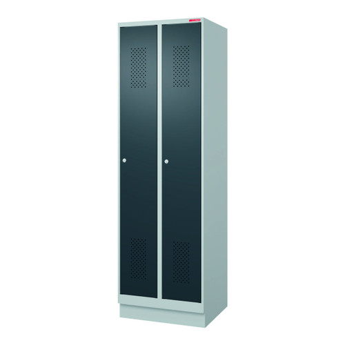 HOLEX Garment locker with fitted base and DOM cylinder lock