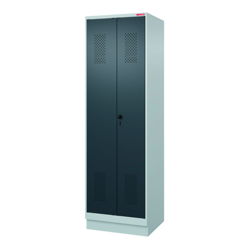 HOLEX Garment locker with base, for clean &amp; dirty separation and security twist bar lock