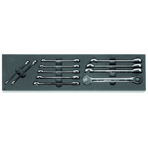 GARANT Open ended / ratchet ring spanner set
