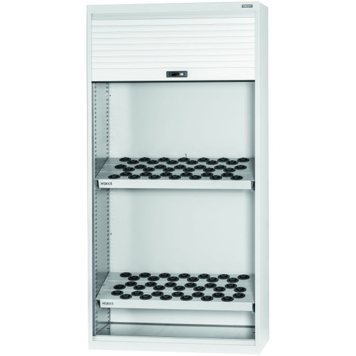 GARANT GridLine CNC cabinet complete with tool sockets, with roller shutter