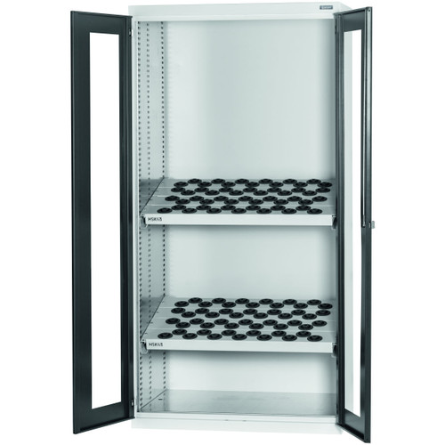 GARANT GridLine CNC large-capacity cabinet complete with tool sockets with viewing window swing doors