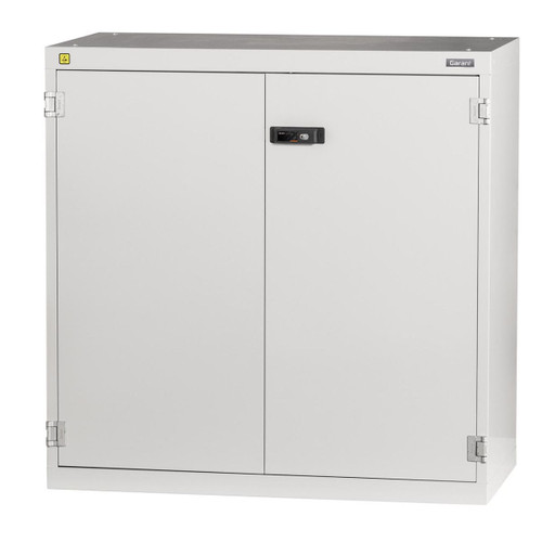 GARANT GridLine ESD cabinet with shelves with plain sheet metal swing doors